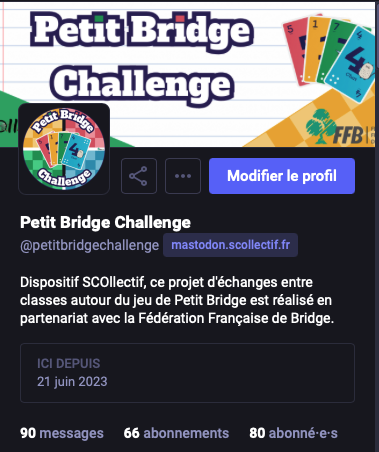 PetitBridgeChal's tweet photo. On continue les réflexions collectives avec le défi 3️⃣ : du calcul et du raisonnement au programme de cette semaine. 🧠
👀 https://t.co/upIRo2hka0
💡 Une idée issue du manuel "Les grands espoirs" proposé gratuitement par la #FFBridge !
👉 https://t.co/3M2jlRRzRM
#PetitBridge https://t.co/r9EG7n4lgM