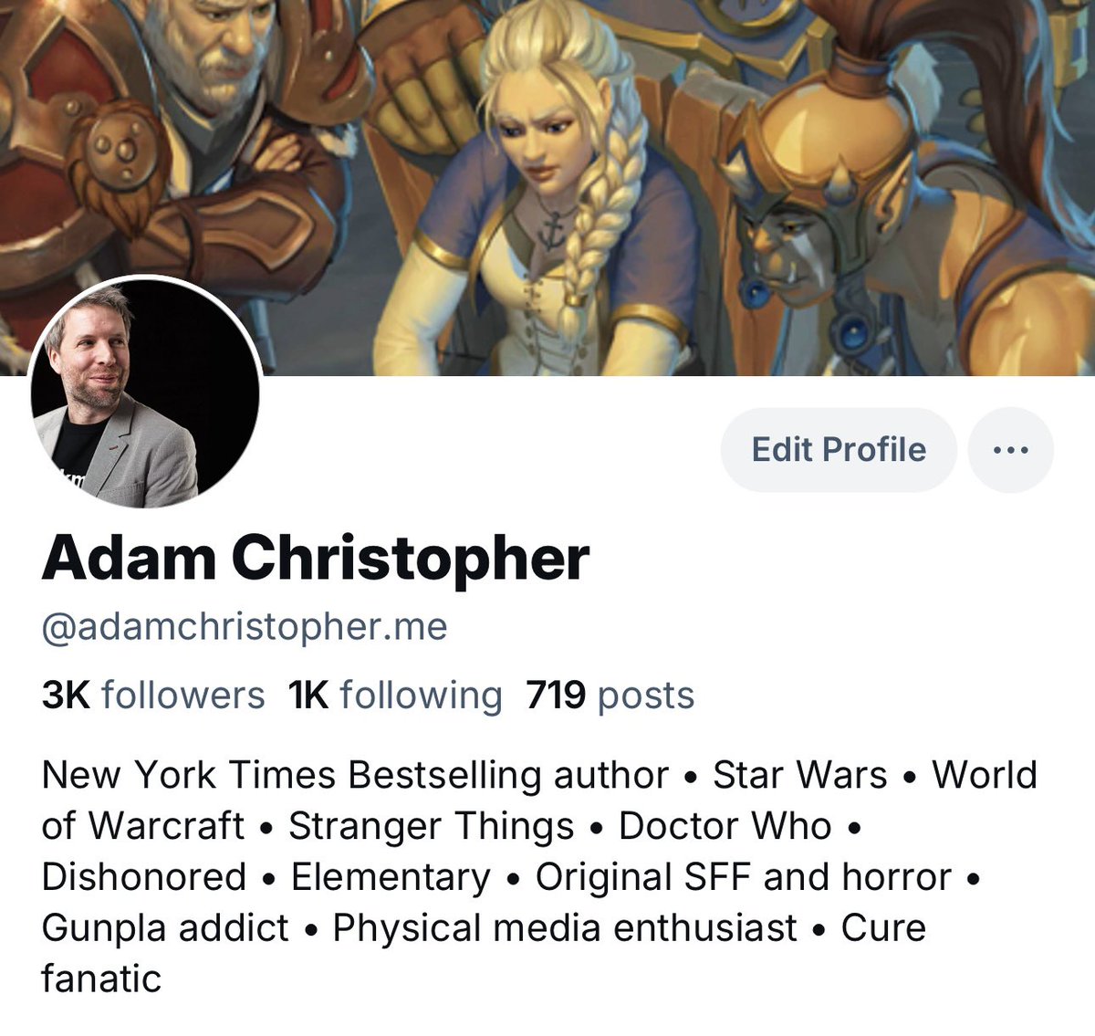 Adam Christopher tweet media