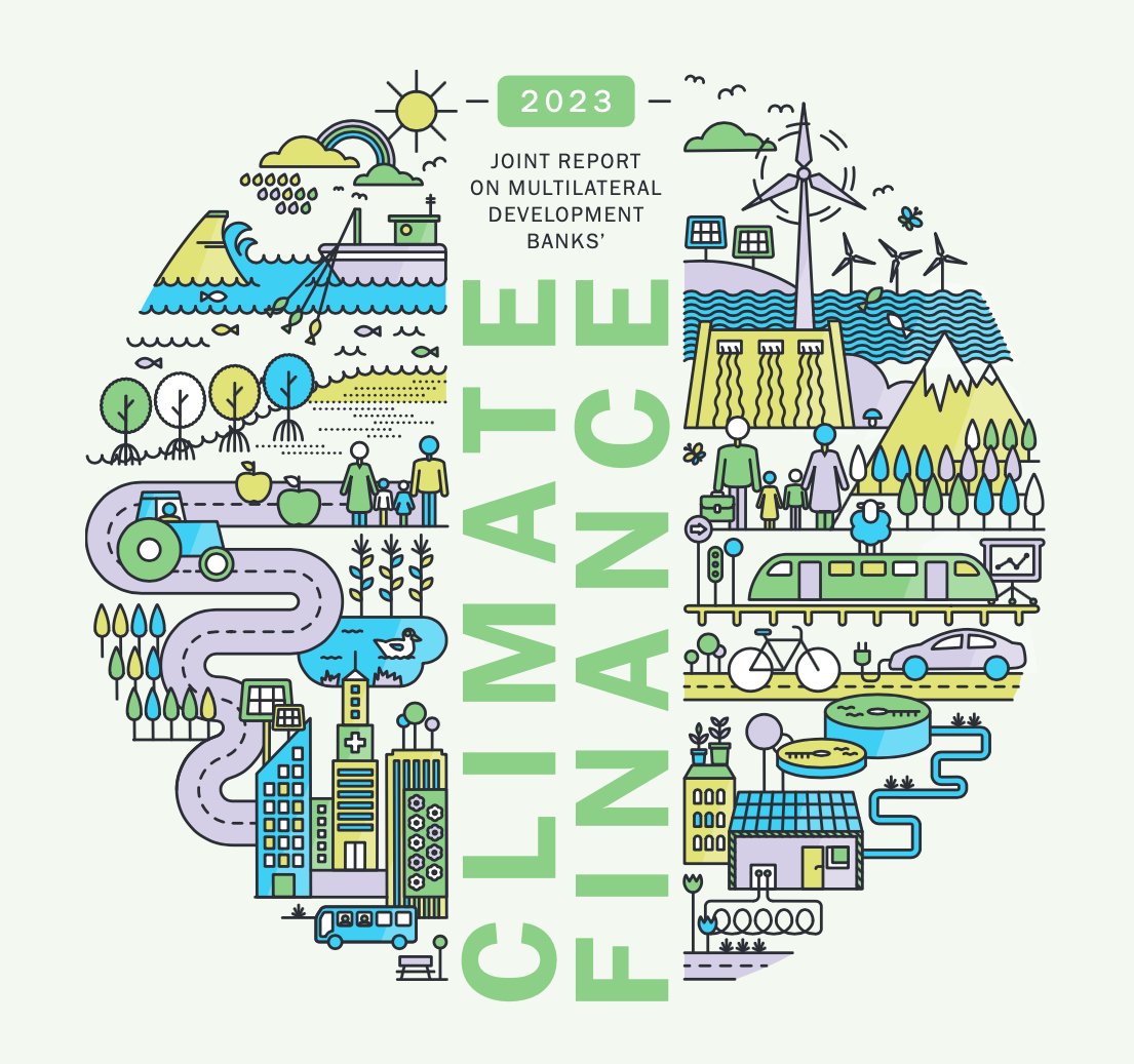 Multilateral development banks have mobilised $125bn for climate financing in 2023—more than 2x 2019 levels. <a href="/AfDB_Group/">African Development Bank Group</a> contributed $5.8bn—its highest ever—with 53% going to adaptation. 

See how the Bank is scaling up #ClimateAction: bit.ly/3ZsnKCk