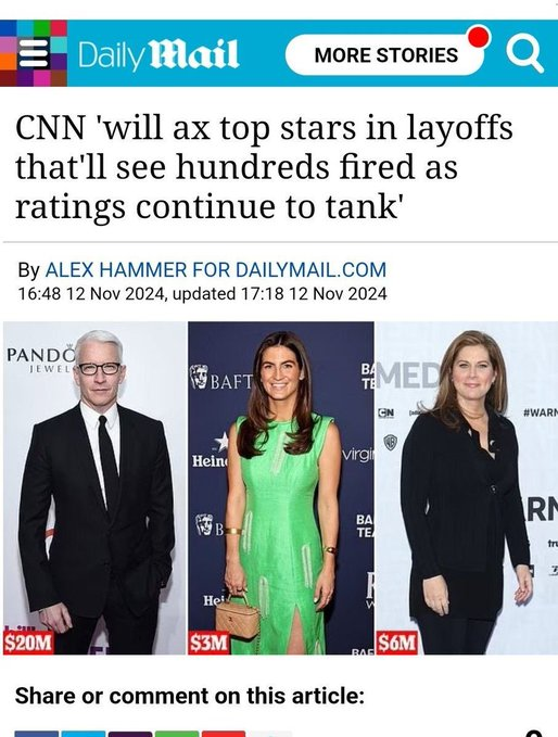 This is when I stopped with sell-out Anderson Cooper. <a href="/CNN/">CNN</a> is getting everything they deserve for normalizing a fascist.