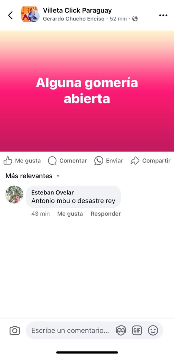 Y los gomeros de su zona que nombres tienen?