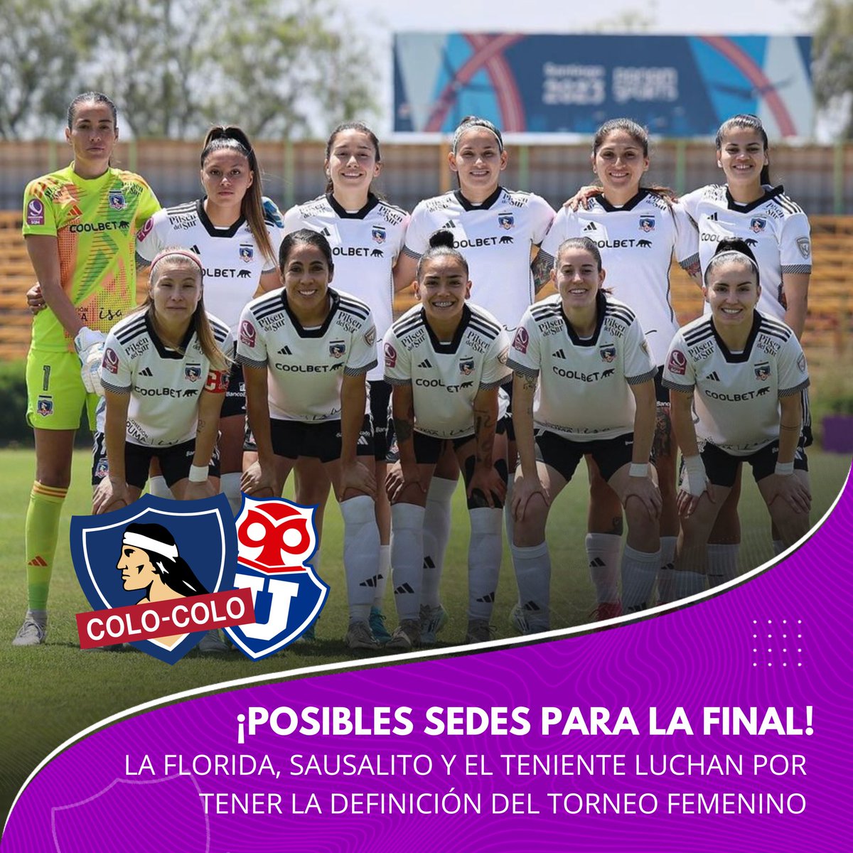 𝐘𝐚 𝐬𝐞 𝐩𝐚𝐥𝐩𝐢𝐭𝐚 𝐥𝐚 𝐟𝐢𝐧𝐚𝐥 🤩🏟️🏆

Son tres lo estadios posibles para el tremendo duelo que tendremos entre Colo-Colo y U. Chile por la final del Campeonato SQM. 🔥⚽️

Recordar que la definición del título será el fin de semana del 7 al 8 de diciembre. 📅🤟🏼