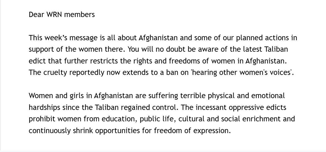 Yalbano12345's tweet photo. We appreciate your all solidarity and support with afghan women in this hard time.
We Afghan women feel strong with you all.🥰
please don't forget us.
@WRNAfghanistan @WomensRightsNet @GreenPartyWomen @WDIAfghanistan @HeatherB_WRN @DeclarationOn @Womens_Voices_ https://t.co/1Rg5vAwWly