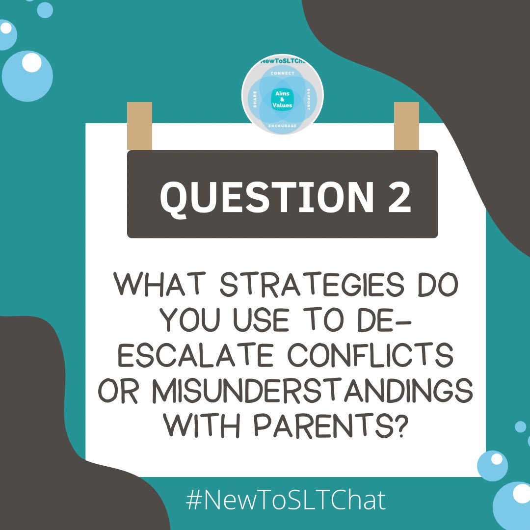 Question 2 is up! 

#NewToSLTChat
