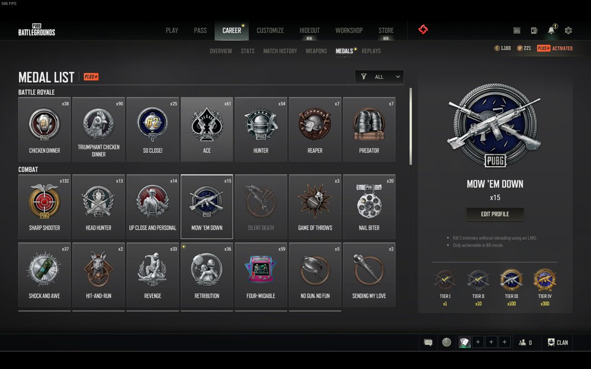 Siege is copying now PUBG badges and they've renamed their new main menu section to "Career" XD