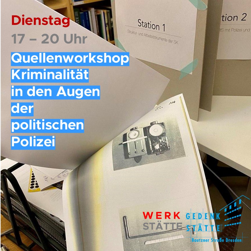 Vorbereitung auf Hochtouren und auch ordentlich Vorfreude bei uns - und zwar auf spannende Einsichten in ein laufendes Forschungsprojekt.
Dienstagabend gibt es einiges zum Verhältnis und zur Zusammenarbeit von Kriminalpolizei und Staatssicherheitsdienst zu erfahren und entdecken.
