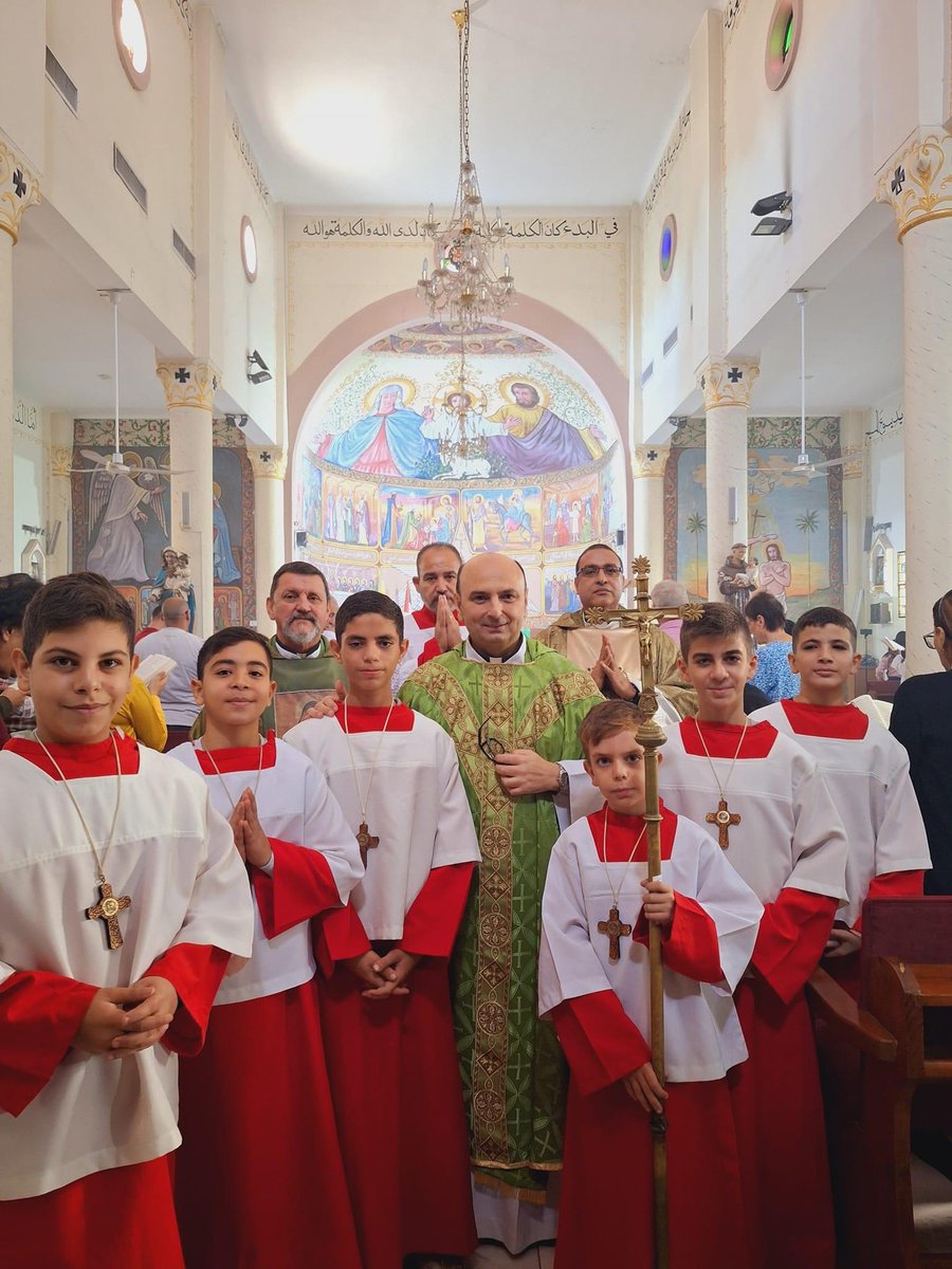 chunguskitten's tweet photo. Mass today at Holy Family Catholic Church in Gaza (November 17, 2024) https://t.co/OkN0w0eU4t