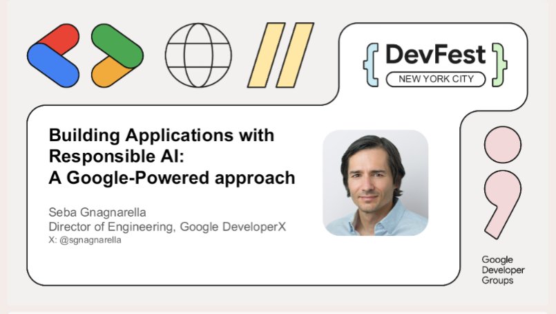 Join me this Thursday at the NYC DevFest to chat about Building Apps with Responsible AI. I see you there! bit.ly/DevFest-NYC-20…