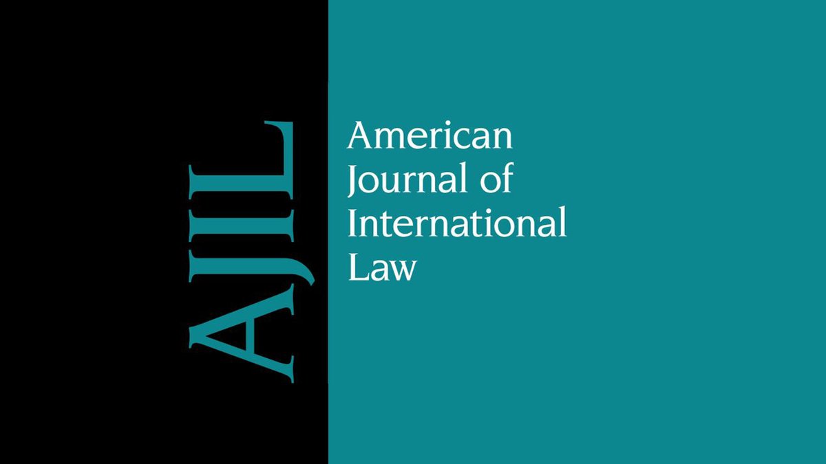 CUP_Law's tweet image. Delegates at the #ASILMYM, a new volume of AJIL is hot off the press! Take a look during a coffee break or save it for the journey home ✈️ 🚅 🚕 

cup.org/3Oa47bj 

@asilorg @AJIL_andUnbound