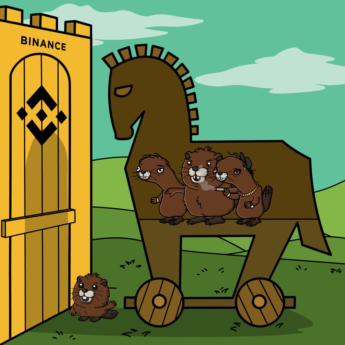 BoberCTO's tweet photo. Hi @binance . Our lord an saviour @beniaminmincu from @MultiversX just said we should come knocking . What say you!? 🦫🦫🦫🦫 https://t.co/efvcTrlPD2