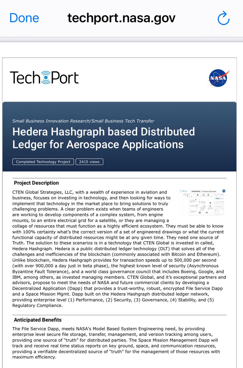 Quant2025's tweet photo. Seriously.. is there anything that Hedera $HBAR can’t do?! 🤯💥

#NASA https://t.co/4j2C47No0d