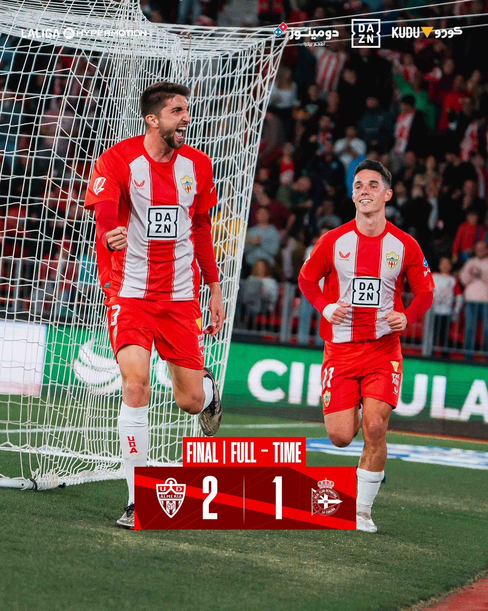🏟️¡RESULTADO FINAL EN EL ALMERÍA STADIUM!

🔴⚪️<a href="/U_D_Almeria/">UD Almería</a> 2⃣🆚1⃣<a href="/RCDeportivo/">RC Deportivo</a>🔵⚪️

😂<a href="/AlvaroMongil/">Mongil</a>

🎙️<a href="/oscarmartinez92/">Óscar Martínez</a>

👨‍🏫<a href="/Borja_Aranda_/">Borja Aranda</a>
👨‍🏫<a href="/posesantamaria/">J.M. Pose S.</a>

🔴🔛#MARCADOR

📻radiomarca.com