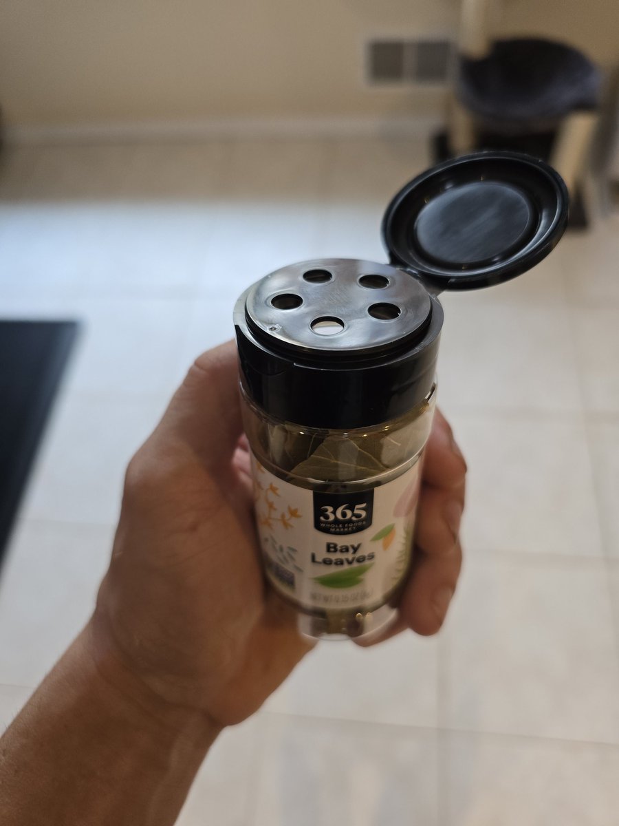 If you're ever feeling useless, just remember that bay leaf jars sometimes come with lids like this