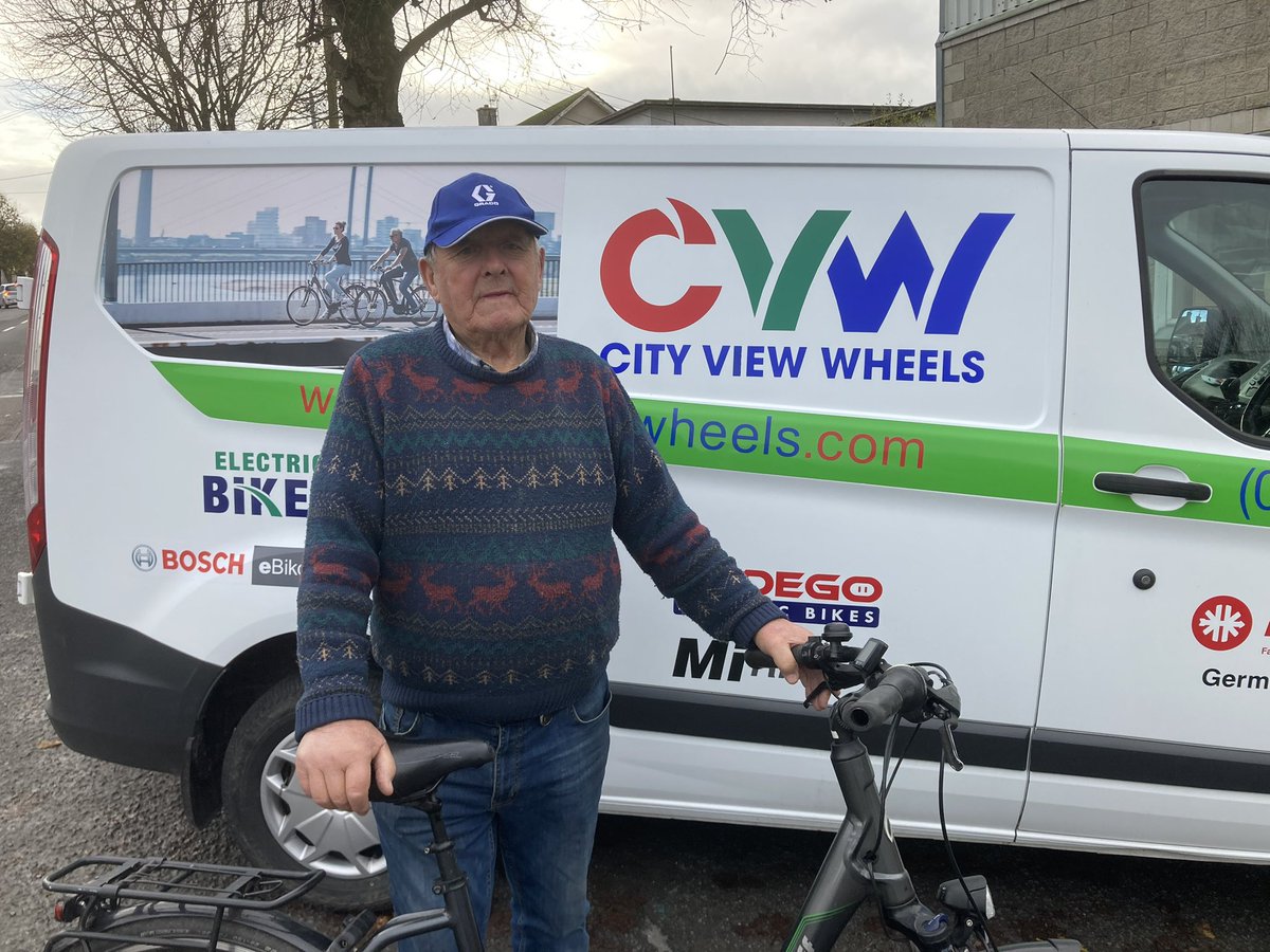 At 90 years young, Joe brings the concept of ‘invest in yourself’ to a whole new level. We were so proud to deliver his new Kreidler e-bike; his birthday present to himself 👏💪 #Cork #ebikes #fitness #health #cycling