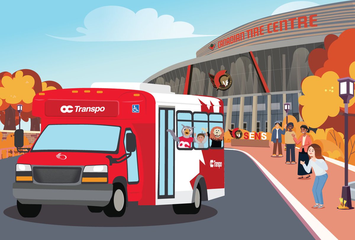 OC Transpo (@oc_transpo) on Twitter photo 🏒Are you ready to get your game on, Sens Army?
There are three <a href="/Senators/">Ottawa Senators</a> games <a href="/CdnTireCtr/">Canadian Tire Centre</a> this week! If you're heading to any of these games, don't forget to book your #ParaTranspo trip in advance. Get started: ow.ly/ije950U6Zib 🏒Are you ready to get your game on, Sens Army?
There are three <a href="/Senators/">Ottawa Senators</a> games <a href="/CdnTireCtr/">Canadian Tire Centre</a> this week! If you're heading to any of these games, don't forget to book your #ParaTranspo trip in advance. Get started: ow.ly/ije950U6Zib