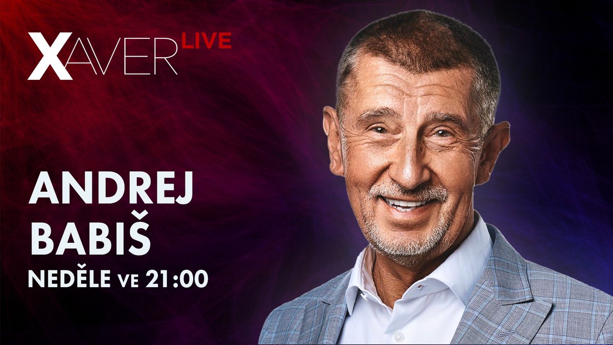 XTVcz_oficialni's tweet photo. Dnešním hostem Xavera je Andrej Babiš 🔴 Sledujte ŽIVĚ právě teď na YouTube #XaverLive a přidejte se do diskuze 👉 https://t.co/I0PeEKSVQO https://t.co/PgjGv7WgUv