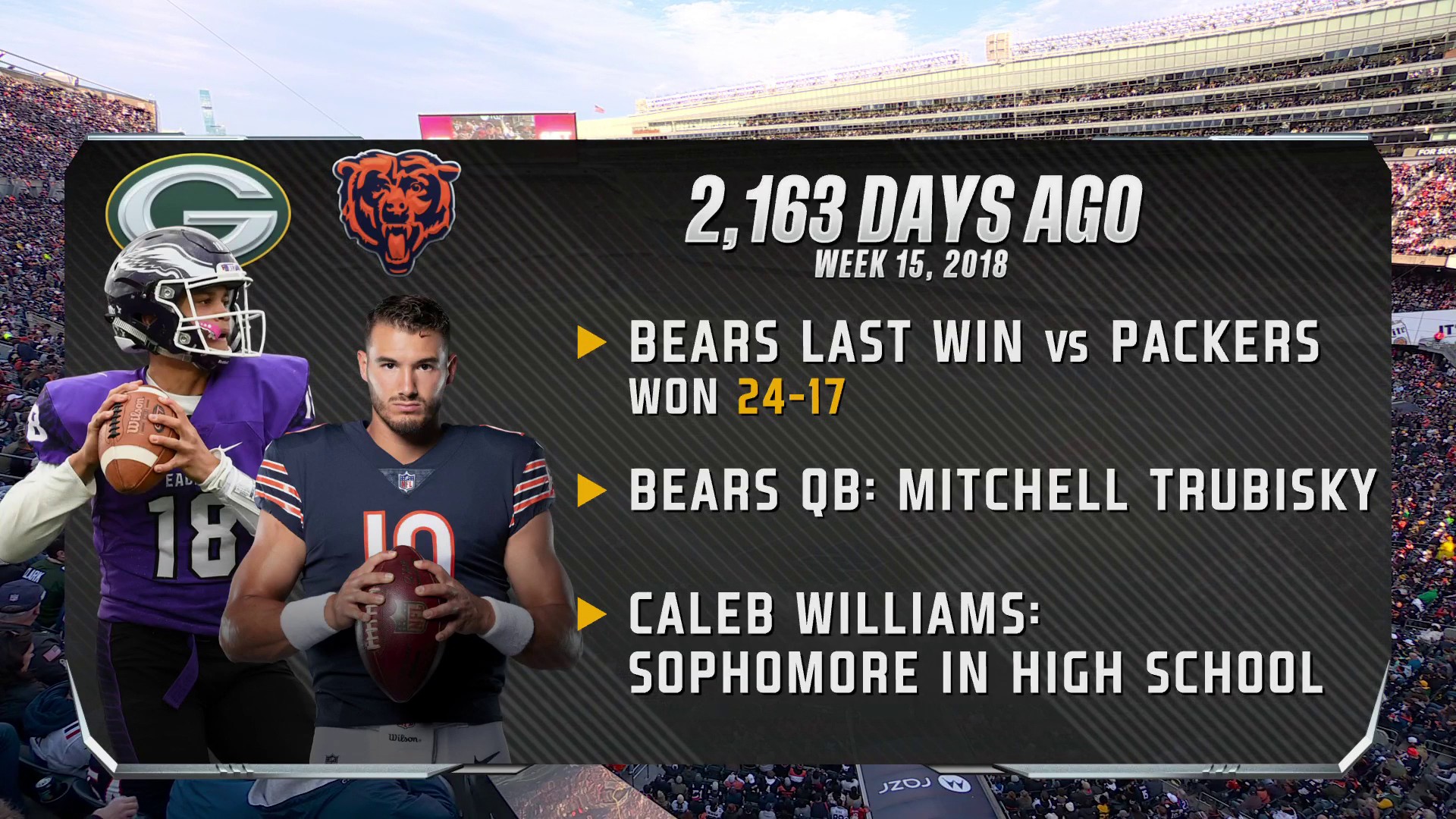 FOX Sports: NFL on X: &ldquo;The last time the Bears beat the Packers 