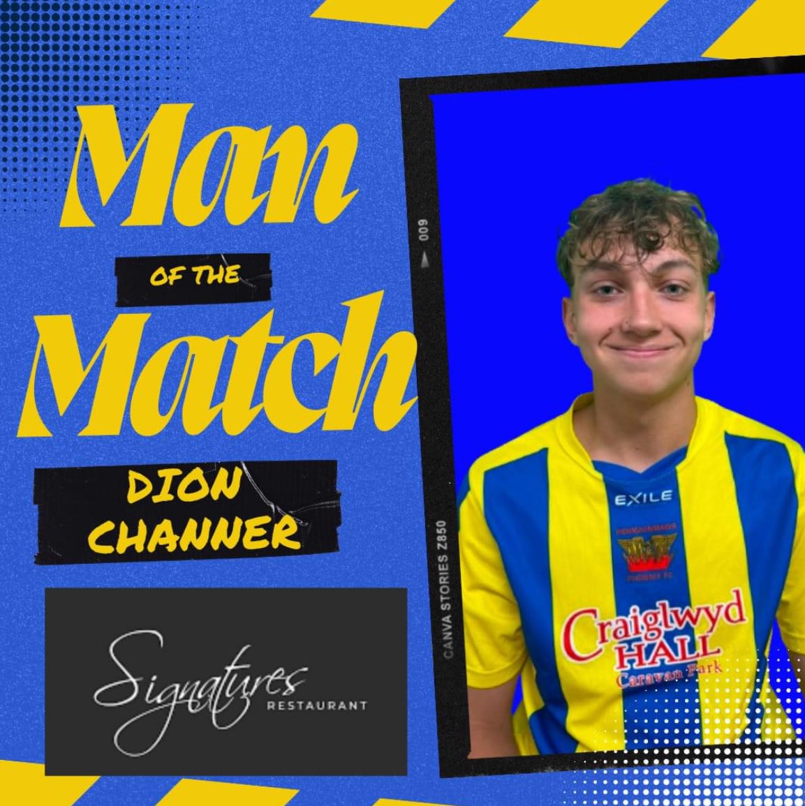 Louise Williams (@loopsalot68) on Twitter photo <a href="/Love_Signatures/">Signatures</a> are proud to sponsor one of our younger members of the kitchen team Dion Channer who was awarded with the Man of the Match accolade at today’s game. Well played Dion x <a href="/PenPhoenixFC/">Penmaenmawr Phoenix FC</a> #NorthWales 🏴 <a href="/Love_Signatures/">Signatures</a> are proud to sponsor one of our younger members of the kitchen team Dion Channer who was awarded with the Man of the Match accolade at today’s game. Well played Dion x <a href="/PenPhoenixFC/">Penmaenmawr Phoenix FC</a> #NorthWales 🏴