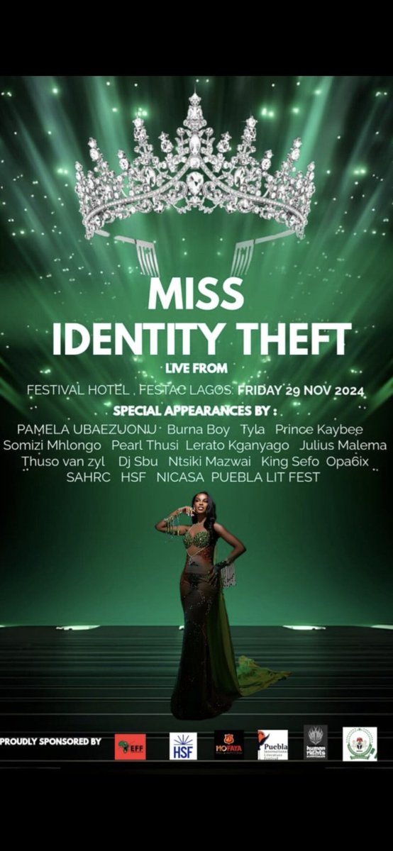 #MissUniverse2024 
#ChidinmaAdetshina 
#MissUniverseNigeria2024 
Offspring of fraud!