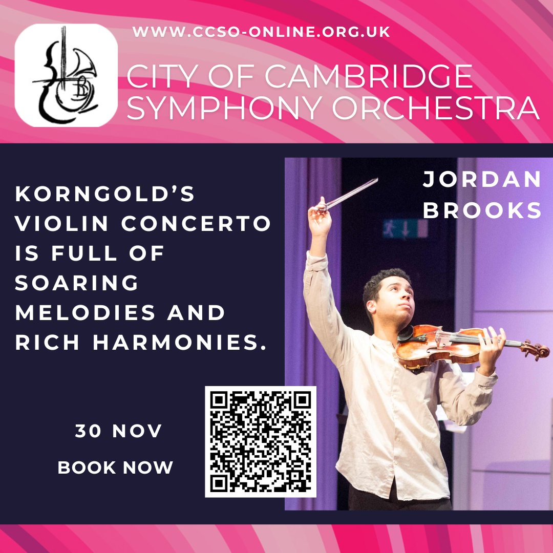CityofCamSymphOrch (@ccsoonline) on Twitter photo ccso-online.org.uk/concerts/ 
November, 19:30, West Road Concert Hall
George Gershwin - An American in Paris
Erich Korngold - Violin Concerto
Sergei Prokofiev - Symphony No. 7
Violin - Jordan Brooks
Conductor - Robert Hodge
<a href="/R__Hodge/">Robert Hodge</a> <a href="/philippajbarton/">Philippa Barton</a> <a href="/WestRoadCH/">West Road Concert Hall</a> ccso-online.org.uk/concerts/ 
November, 19:30, West Road Concert Hall
George Gershwin - An American in Paris
Erich Korngold - Violin Concerto
Sergei Prokofiev - Symphony No. 7
Violin - Jordan Brooks
Conductor - Robert Hodge
<a href="/R__Hodge/">Robert Hodge</a> <a href="/philippajbarton/">Philippa Barton</a> <a href="/WestRoadCH/">West Road Concert Hall</a>