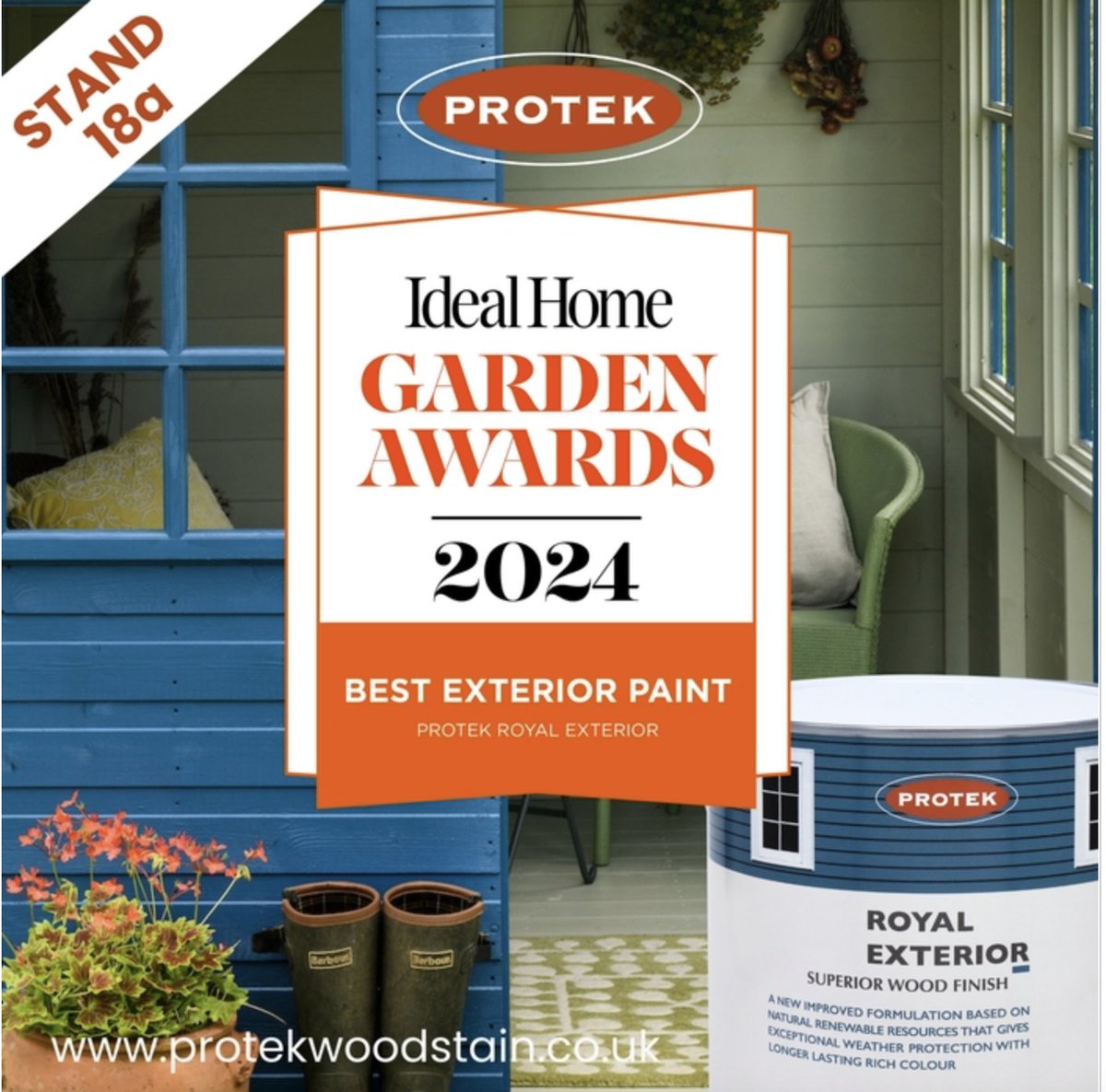 Have you heard about our award winning Royal Exterior Paint? Visit us at The Painting and Decorating show <a href="/CBSArena/">Coventry Building Society Arena</a>  at stand 18a and find out more.  Plus enter our competition for a chance to win a Protek Parcel worth £400. #paintinganddecoratingshow