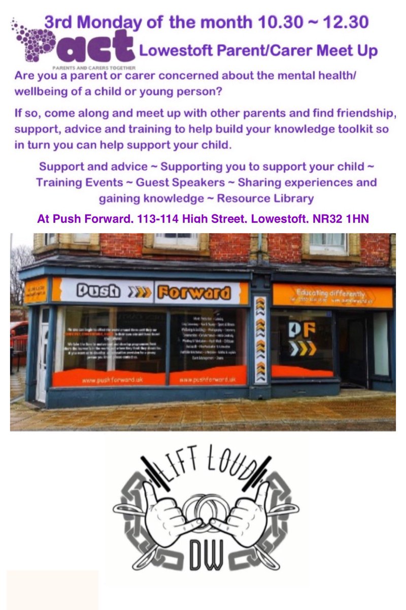 PACT drop in tomorrow. Activities, colouring, pebble painting, decorate Hearts of Hope, puzzles, or just sit, chat &amp; have a cuppa. Stacey from Heart of Matter for mini mindfulness or short 1:1s. 
As usual, if you’re not a parent carer you are still welcome ❤️🏋🏻‍♂️
#LiftLoudForDanny