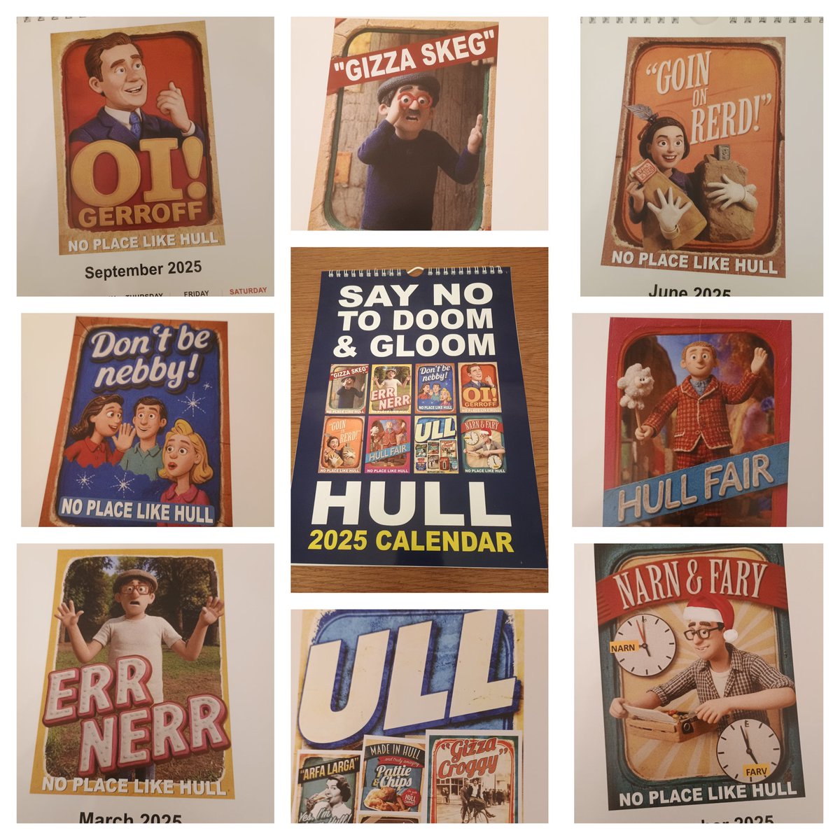Hey strangers! We are back with our latest creation. Say No to Doom &amp; Gloom Hull 2025 Calendar, On sale at CUPS &amp; SCOOPS cafe Chanterlands avenue #Hull. Or buy online here - tinyurl.com/4rh77h3k