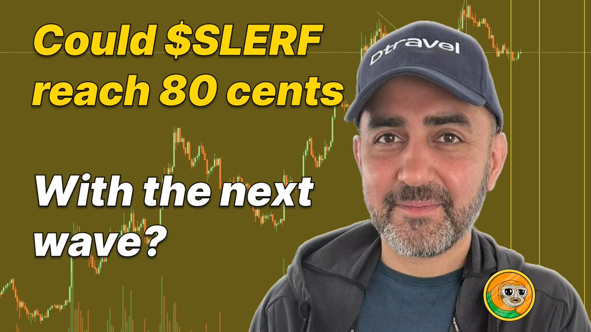 Could $SLERF reach 80 cents, with the next wave? 
Video update in comments below (22mins) 👇

I look at the $SLERF correction and contemplate a flat correction and a much deeper correction and what $SLERF would need to do, to get to 80 cents, in the next impulsive wave.