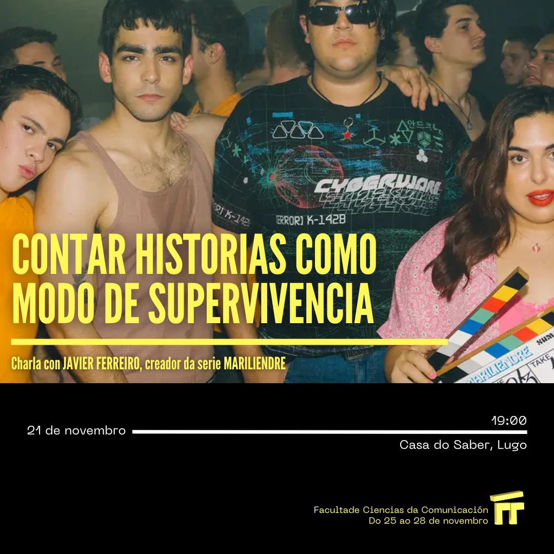 CONTAR HISTORIAS COMO MODO DE SUPERVIVENCIA - con Javier Ferreiro (<a href="/LoboFerreiro/">Javier Ferreiro</a>)

🔸Como novidade, a primeira actividade do Facom Fest terá lugar no CAMPUS DE LUGO da USC.

Explicámosvos a continuación como e onde se levará a cabo a actividade ⬇️