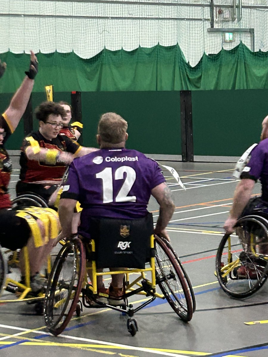 Looking back on todays #WheelChairRugbyLeague game with <a href="/NWCWhRLandDSC/">NWCrusadersWheelchairRL&DisabilitySportsClub</a> 🏉♿️

1/2

#UpThePurps💜 
#RugbyLeague
#StomaAware