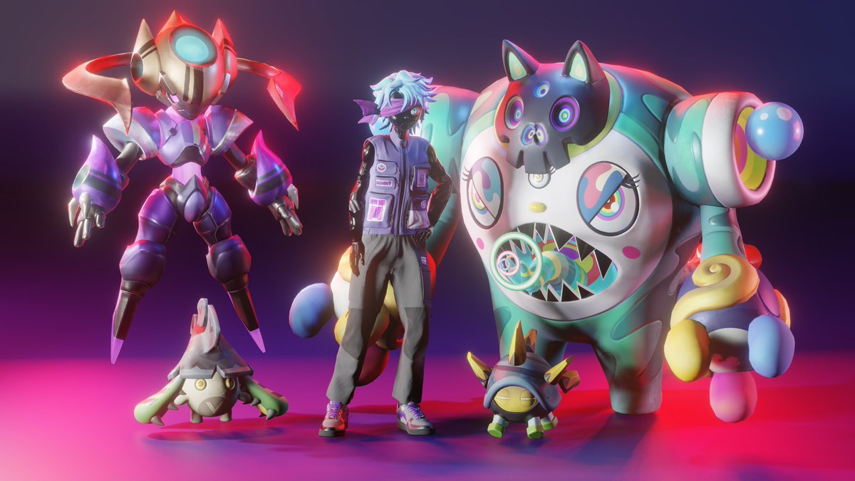 X1JC_MIA's tweet photo. My first render! #CloneXRobot 15150 &amp; #ProjectAnimus squad! 🤖🦾 #Saisei #Synapse #Chebi #Shellix https://t.co/2DDdpwaGRJ
