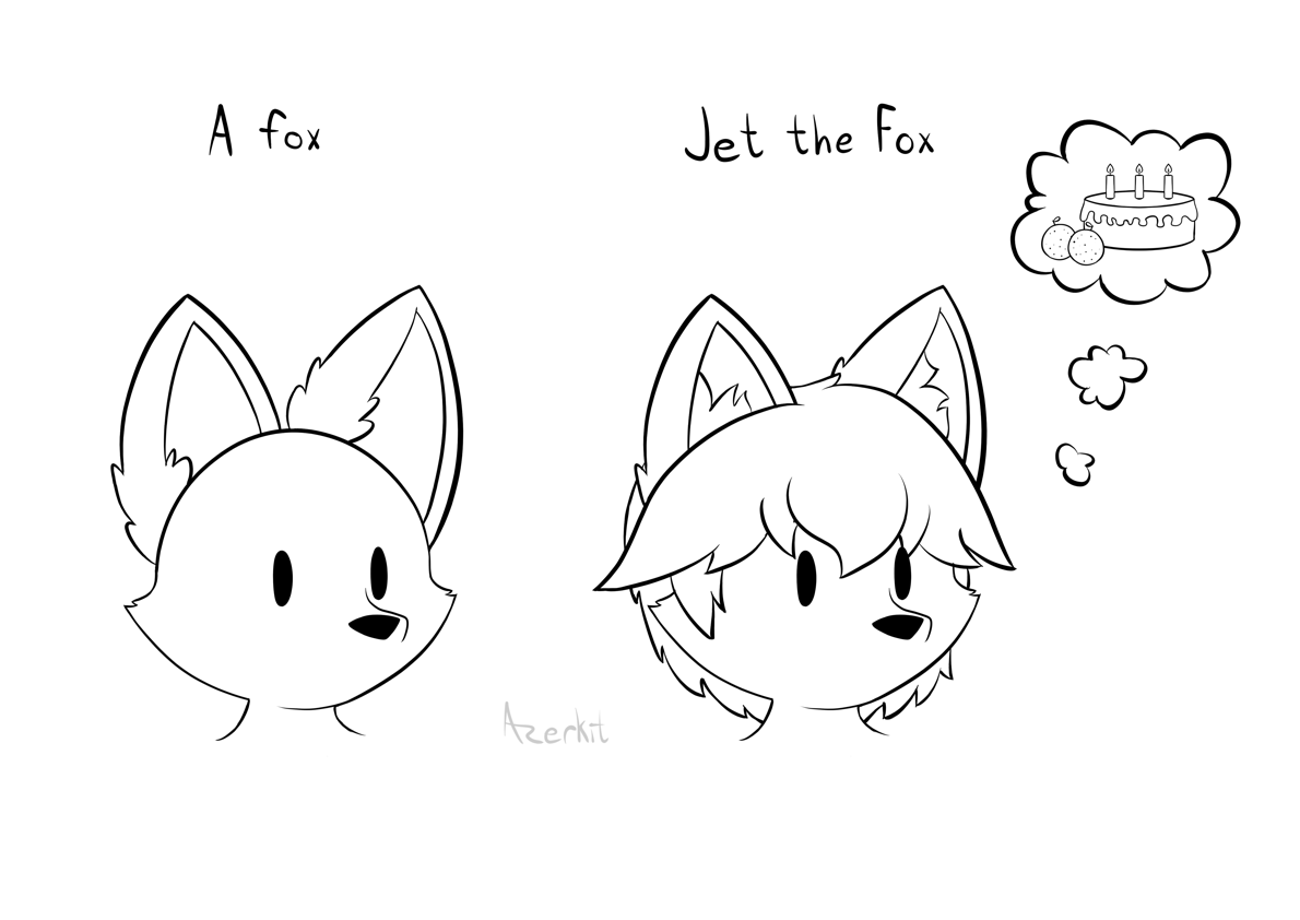 It's the subtle differences 🦊🍊🍰