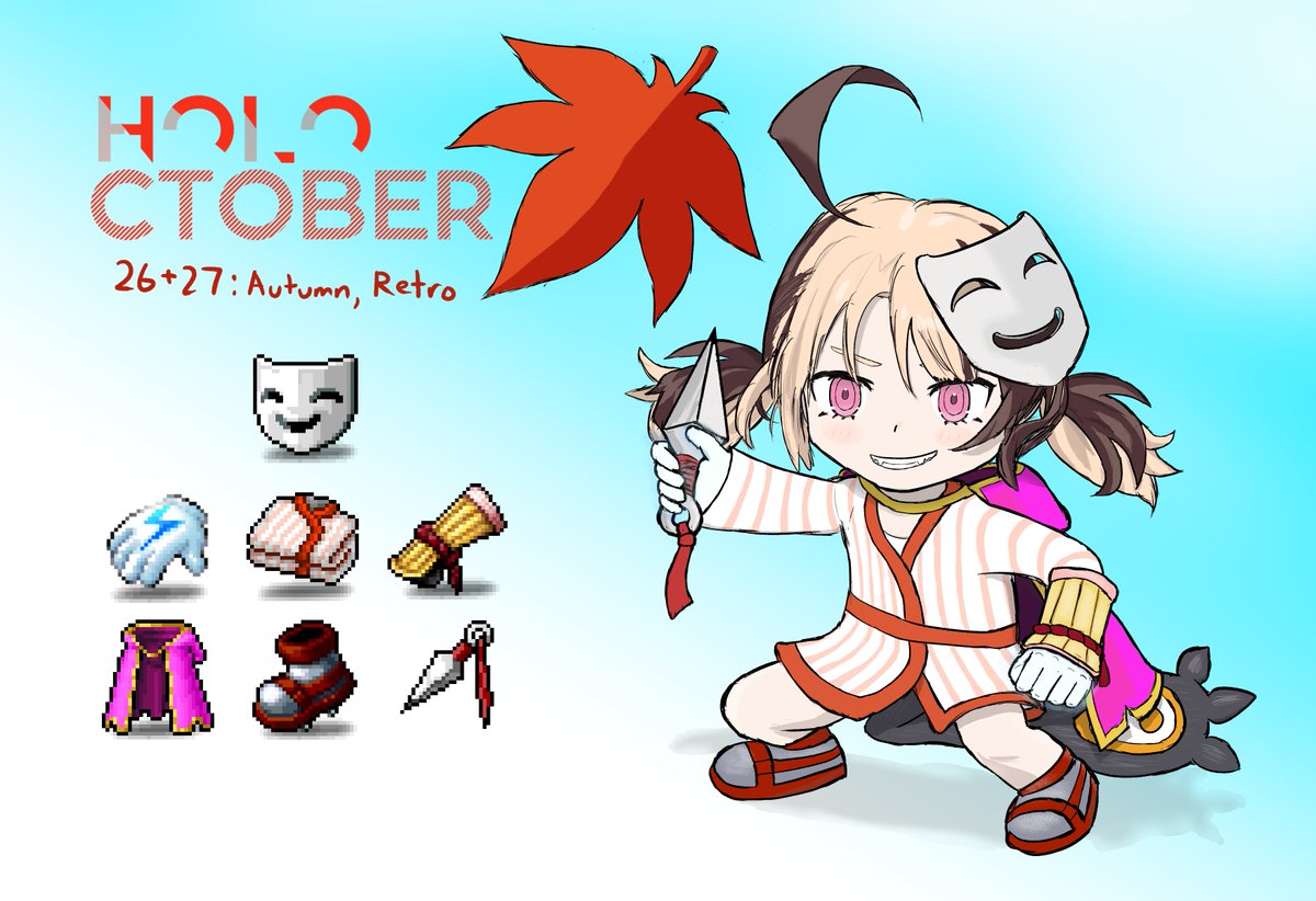 DaNoodleBrain's tweet image. (late) #holoctober 26+27: Autumn, Retro
DEXless Sin Gigi
Wanted to finish this before the next #MapleStory major update
#rkggk
Transparent ver: i.imgur.com/QJl92y9.png