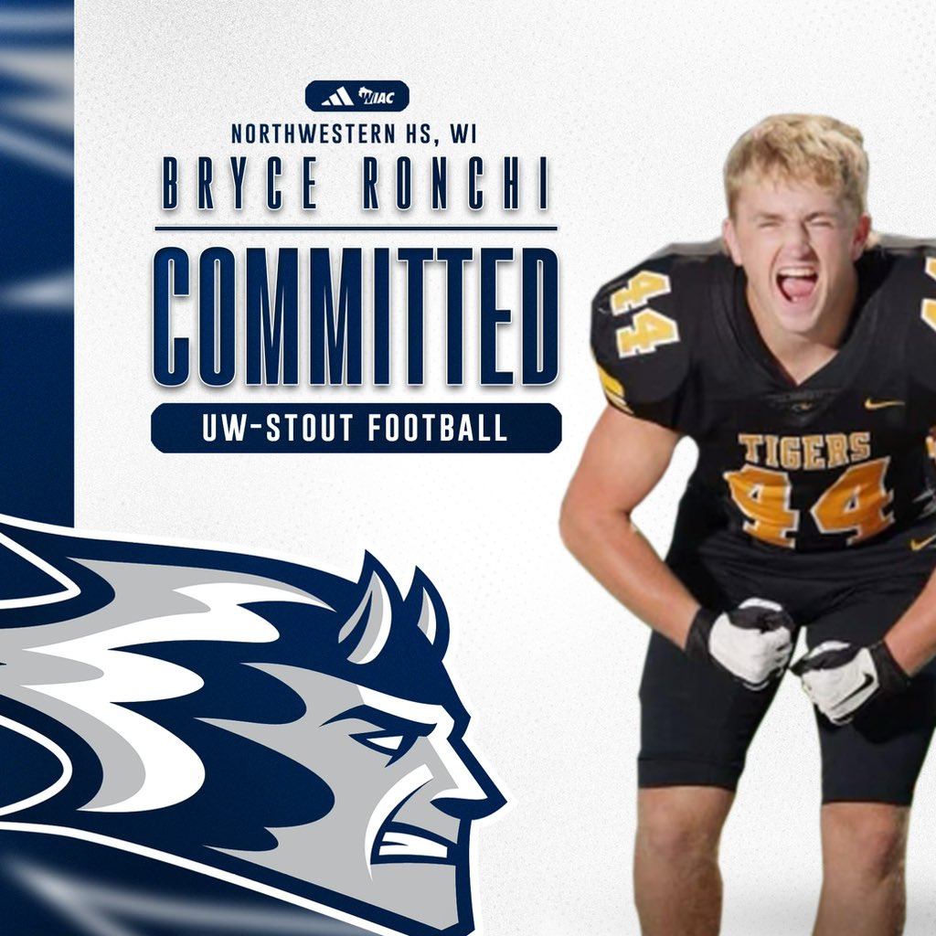 Very excited to announce my commitment to the University of Wisconsin-Stout. Thank you to my family, friends, teammates and coaches who helped me make this possible. With that being said, Roll devs baby!🔵😈🤘🏻
#AGTG
