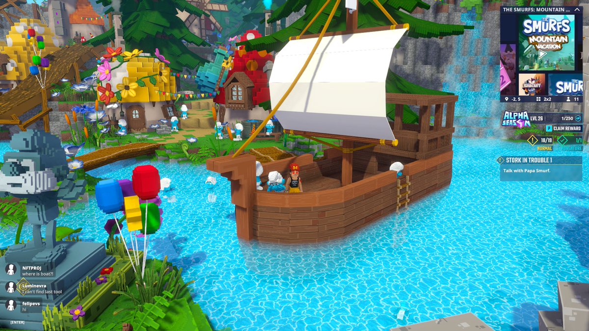 Ahoy, mateys! Found the Pirate's Boat in Mountain Expedition in <a href="/TheSandboxGame/">The Sandbox</a>. Who's up for a virtual treasure hunt? ☠️🏴‍☠️ register-landings.sandbox.game/alphaseason4-s… #TheSandbox #AlphaSeason4 #AS4SocialChallenge