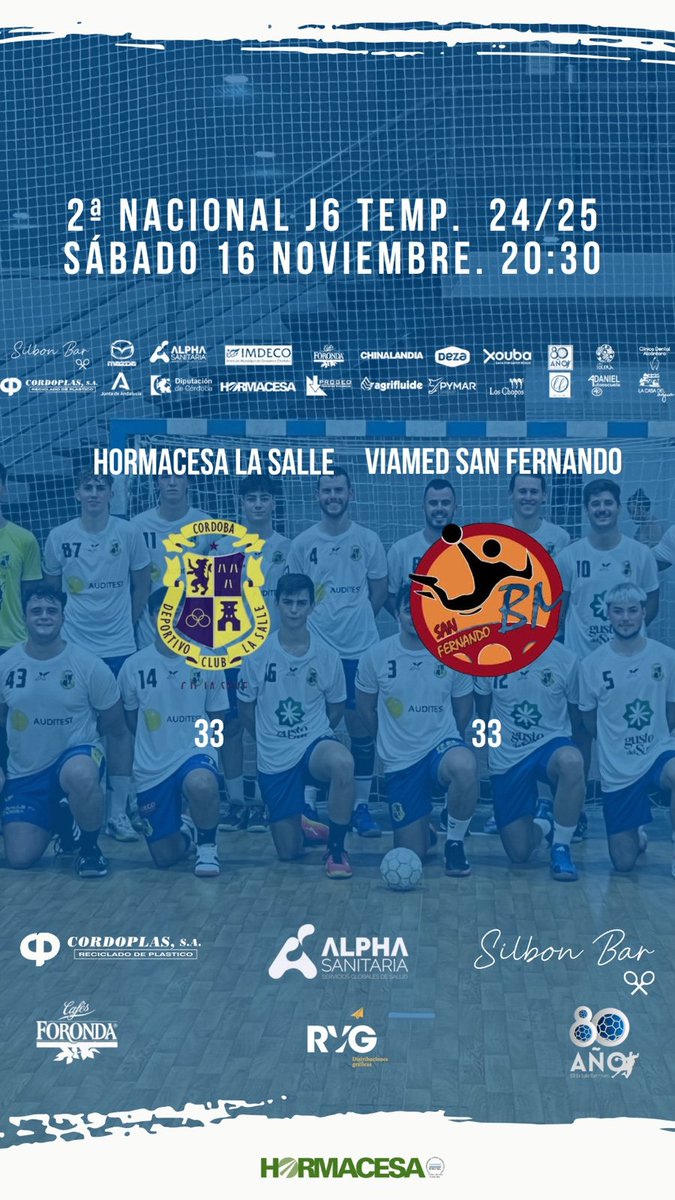 BalonmanoSalleB's tweet photo. 🔉Cosechamos otro empate en liga, esta vez, sobre la bocina, en un partido que mantuvo su máxima igualdad los 60 minutos.

A falta de dos jornadas para terminar la primera vuelta seguimos muy cerca de los puestos de cabeza.

#123Salle #ForzaSalle https://t.co/CYvv4l6SXW