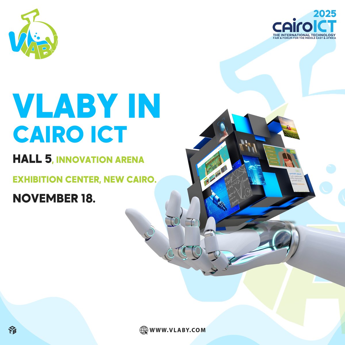 جاهزين لرحلة علمية مختلفة؟ 🚀

فلابي هيكون مشارك بكرا في أيفنت  CairoICT2024!

📍 جناحنا: صالة 5، منطقة الابتكار – مركز المعارض، القاهرة الجديدة.
📅 التاريخ: 18 نوفمبر.

متحمسين لمقابلة كل محبي التجارب العلمية والتكنولوجية علشان يشوفوا بنفسهم إزاي فلابي بيقدم تجربة تعليمية مميزة