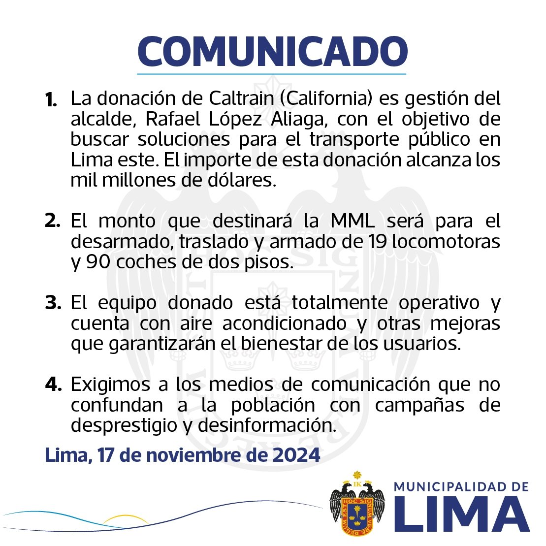 Municipalidad de Lima tweet media