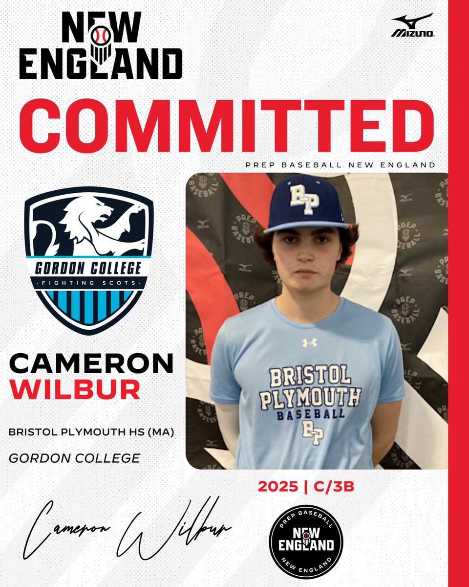 Prep Baseball New England (@pbnewengland) on Twitter photo ๐จ ๐๐ฎ๐ ๐๐ธ๐ถ๐ถ๐ฒ๐ฝ๐ถ๐ฎ๐ท๐ฝ ๐จ
๐ Congratulations to โ25 Cameron Wilbur (Bristol Plymouth HS, MA) on announcing his commitment to Gordon College!
๐ค loom.ly/uEE8C3Y
#BeSeen #Committed | <a href="/prepbaseball/">Prep Baseball</a> ๐จ ๐๐ฎ๐ ๐๐ธ๐ถ๐ถ๐ฒ๐ฝ๐ถ๐ฎ๐ท๐ฝ ๐จ
๐ Congratulations to โ25 Cameron Wilbur (Bristol Plymouth HS, MA) on announcing his commitment to Gordon College!
๐ค loom.ly/uEE8C3Y
#BeSeen #Committed | <a href="/prepbaseball/">Prep Baseball</a>