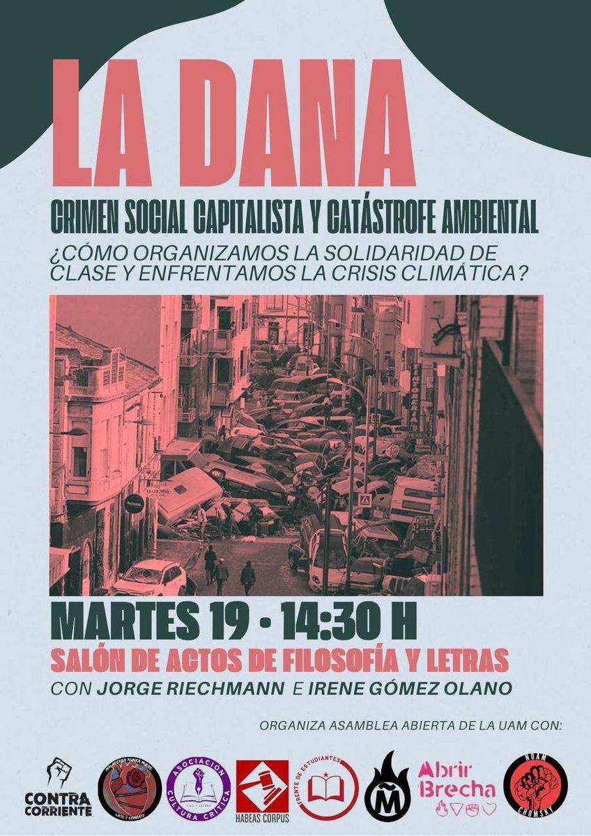 Por estas ocho vías el capitalismo destruye el mundo:
1- Crecimiento (su carácter autoexpansivo)
2- Falta de coordinación y planificación (y sin eso, nada de "economía circular")
3- "Externalidades"
4- Aceleración social +

El 19, en <a href="/FyL_UAM/">Filosofía y Letras | UAM</a> , estaremos reflexionando sobre ello