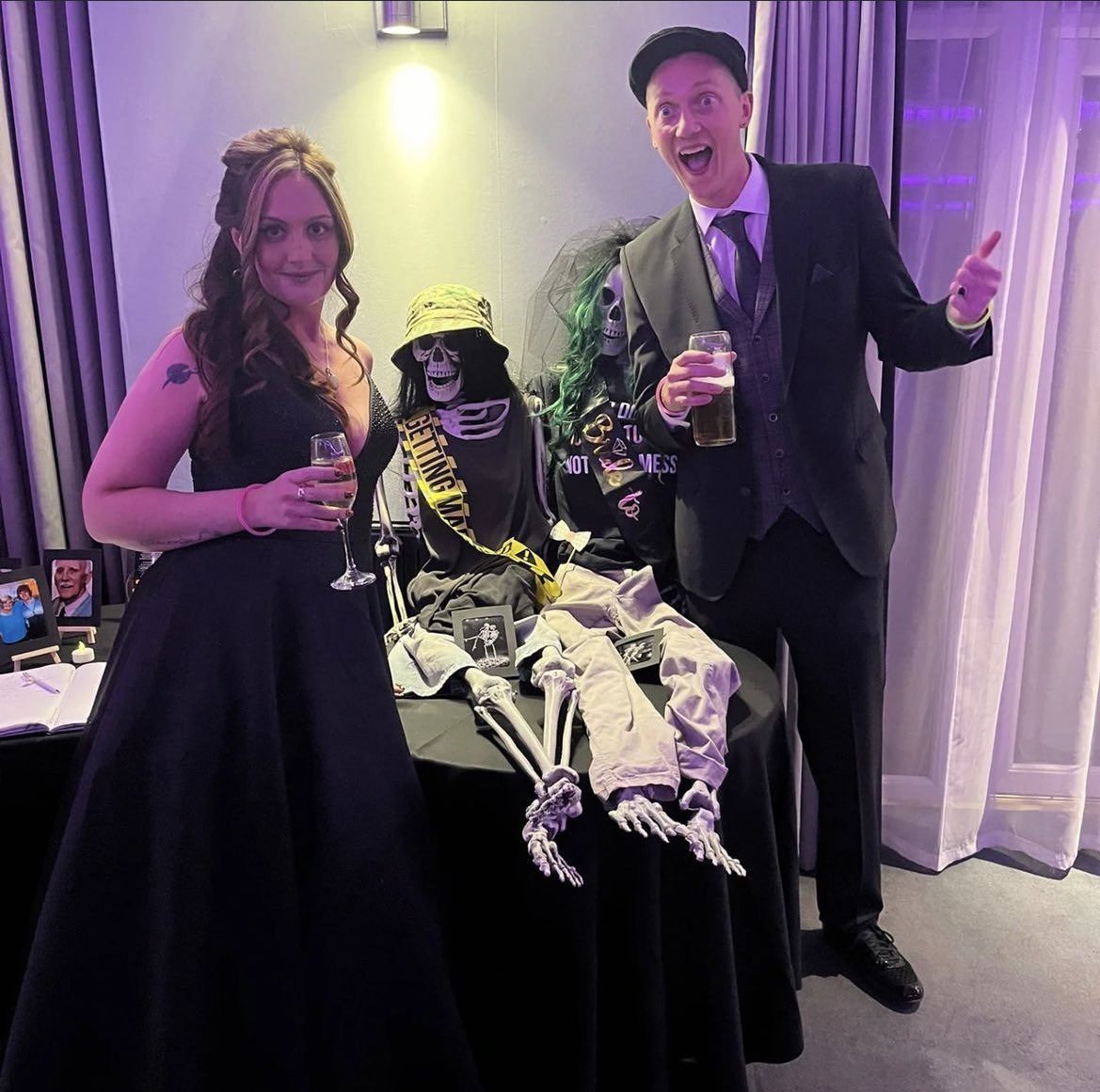 Married my soul mate in our gothic dream night. Thank you to my NWAS colleagues for your love, support and helping us capture of crazy magic. We love you 🖤