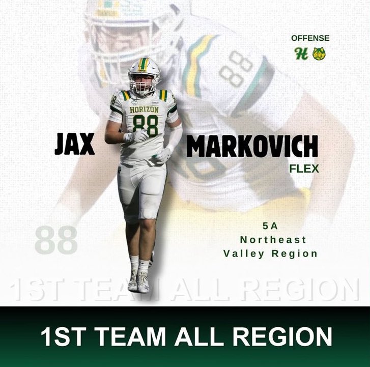 Jax Markovich (@jax_markovich) on Twitter photo Blessed to be named 1st Team All Region Flex! <a href="/CoachDitmore/">Tyson Ditmore</a> <a href="/VaughanCoach/">Drew Vaughan</a> <a href="/WClay99/">Walker_Clay99</a> <a href="/ValentinoCoach/">Vincent Valentino</a> <a href="/CoachZelaya3/">Andres Zelaya</a> <a href="/laryea_simon/">Simon Laryea</a> <a href="/hzfbfamily/">Horizon Football</a> Blessed to be named 1st Team All Region Flex! <a href="/CoachDitmore/">Tyson Ditmore</a> <a href="/VaughanCoach/">Drew Vaughan</a> <a href="/WClay99/">Walker_Clay99</a> <a href="/ValentinoCoach/">Vincent Valentino</a> <a href="/CoachZelaya3/">Andres Zelaya</a> <a href="/laryea_simon/">Simon Laryea</a> <a href="/hzfbfamily/">Horizon Football</a>