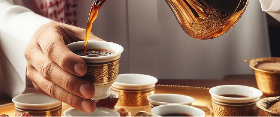 القهوة السعودية ليست مجرد مشروب، بل هي جزء من التراث الذي يعبر عن التواصل الاجتماعي والترحيب الحار بالضيوف. لها مكانة خاصة في المجالس والاحتفالات والمناسبات العائلية، مما يعكس عمق القيم الاجتماعية المرتبطة بها.
#خير_أرضنا #قهوة_وتمر