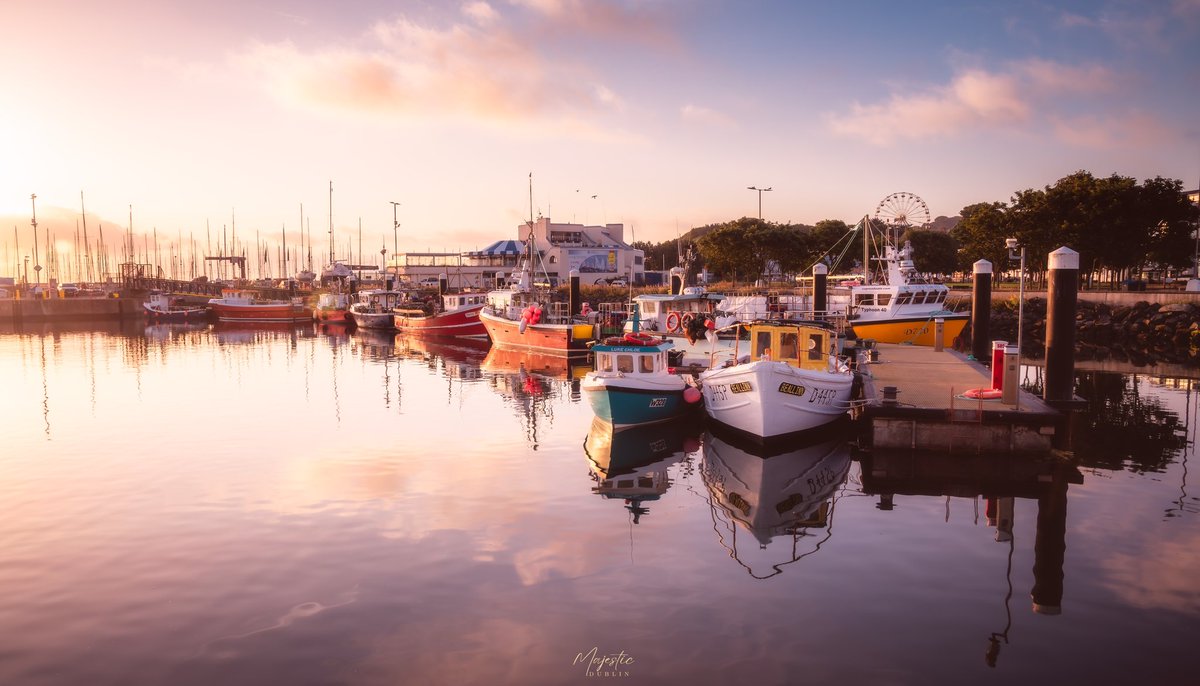 Beautiful golden hour at Howth harbour 
#howth #sunrise #dublin