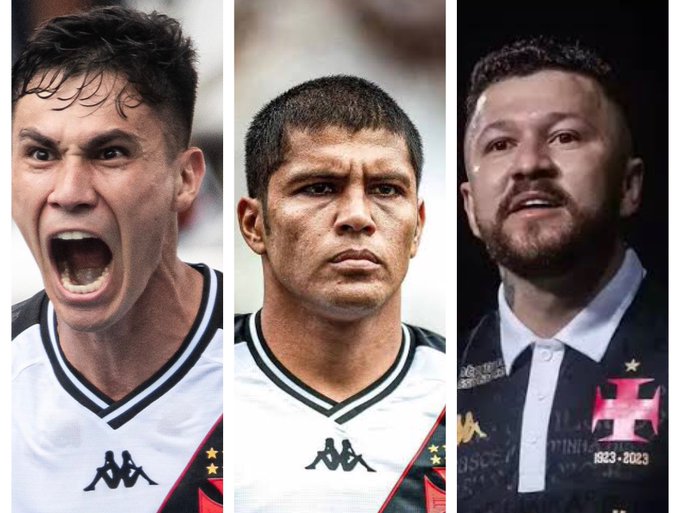 Vasco define a saída de SETE jogadores para 2025; veja a lista