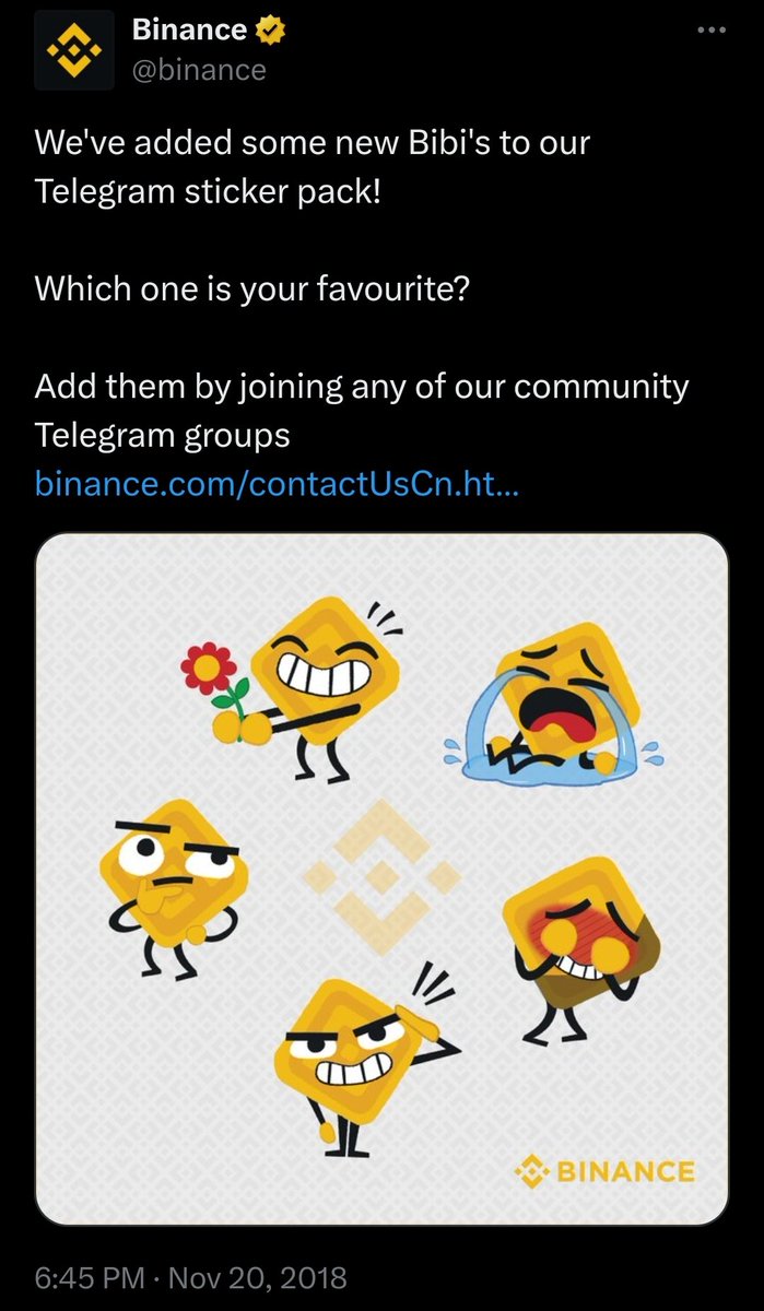 stogolp's tweet photo. cannot see why bibi shouldn't be an 8 fig coin. a mascot/meme created by binance themselves https://t.co/r1kSZX73PR