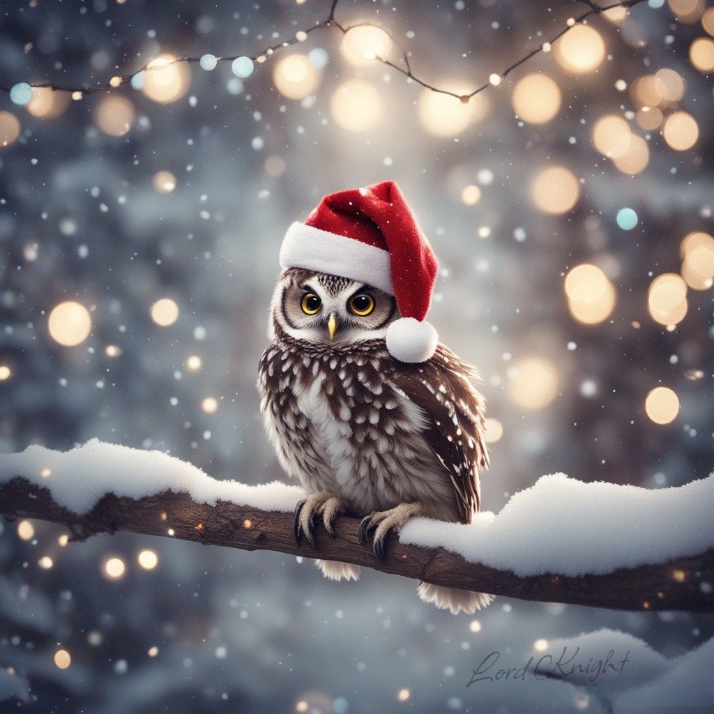 lordknight_ai's tweet image. The last one for to day. Cute baby owl.

Nighty-night and sweat dreams or have a good day.
#magicstudio #imagecreator #AIcommunity #AI #AIart #christmascountdown