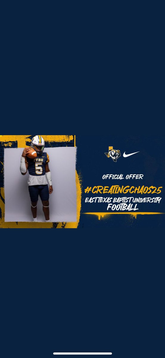 Kj Madison (@kjmadison2025) on Twitter photo I’m truly blessed to receive an offer from <a href="/ETBU_Football/">ETBU Football</a>
<a href="/CoachKaliefM/">Recruiting Coordinator / Head Track</a> <a href="/mcvey_todd/">Todd McVey</a> <a href="/CoachKaliefM/">Recruiting Coordinator / Head Track</a> <a href="/BattenCoach/">Coach Batten</a> I’m truly blessed to receive an offer from <a href="/ETBU_Football/">ETBU Football</a>
<a href="/CoachKaliefM/">Recruiting Coordinator / Head Track</a> <a href="/mcvey_todd/">Todd McVey</a> <a href="/CoachKaliefM/">Recruiting Coordinator / Head Track</a> <a href="/BattenCoach/">Coach Batten</a>