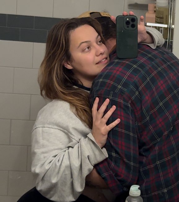 melonkney's tweet image. using my bf as a prop to show off the face card