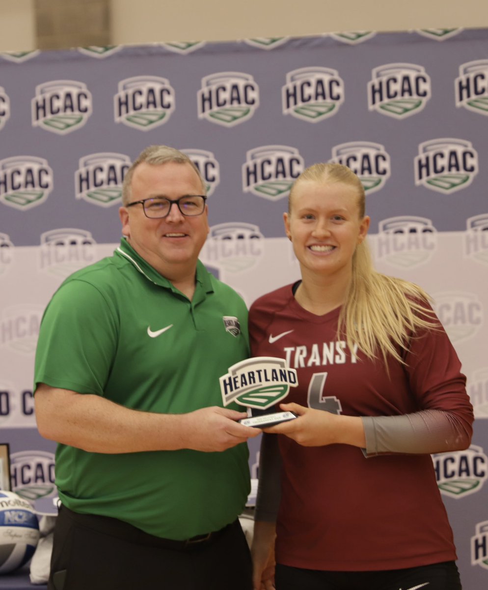 TransySports's tweet photo. HCAC Honors: Grace Ward named 2024 HCAC Tournament MVP and to All-Tournament team. Isabella Myers and Cate Scheper also named to All-Conference team. #FlyPios #TheHeartofD3 @TransylvaniaWVB https://t.co/EAP4hc8w8z